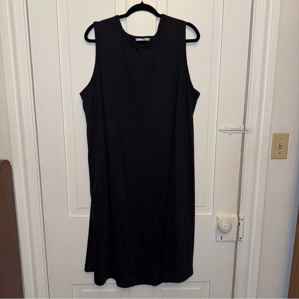 ✨all american comfort black sleeveless dress✨